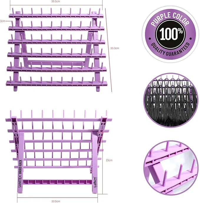 Laflare Braid Rack PP Hair Stand – 60 Spools - Image 5