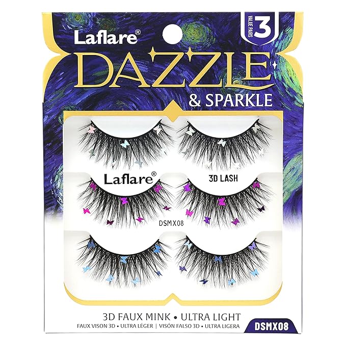 Laflare Dazzle & Sparkle β Colorful & Glitter Eyelashes - Image 11