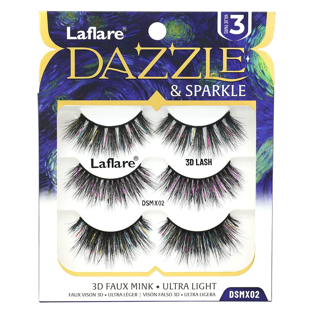 Laflare Dazzle & Sparkle β Colorful & Glitter Eyelashes - Image 6
