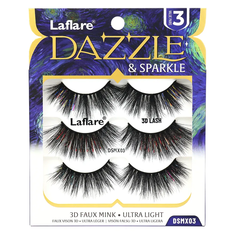 Laflare Dazzle & Sparkle β Colorful & Glitter Eyelashes - Image 7