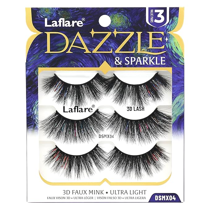 Laflare Dazzle & Sparkle β Colorful & Glitter Eyelashes - Image 8