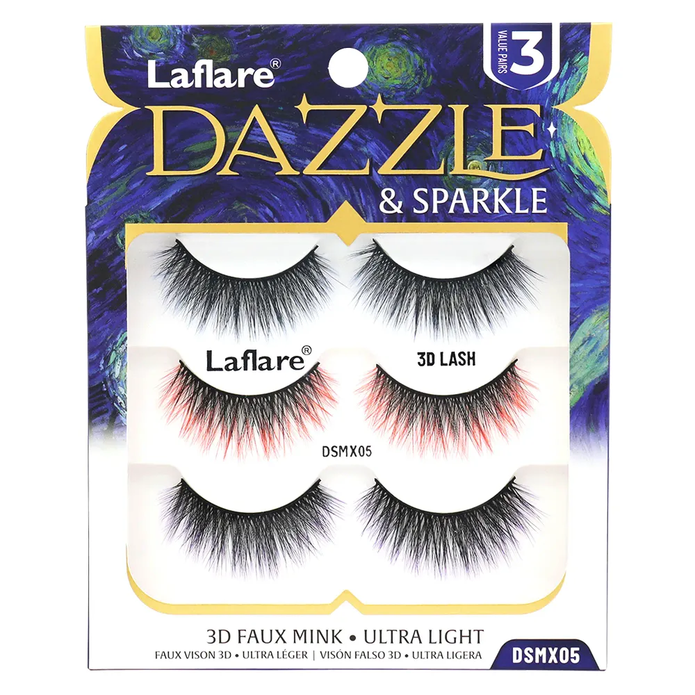 Laflare Dazzle & Sparkle β Colorful & Glitter Eyelashes - Image 9