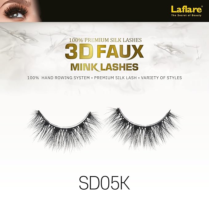Laflare USA 3D Faux Mink Lashes – 100% Premium Silk - Image 10