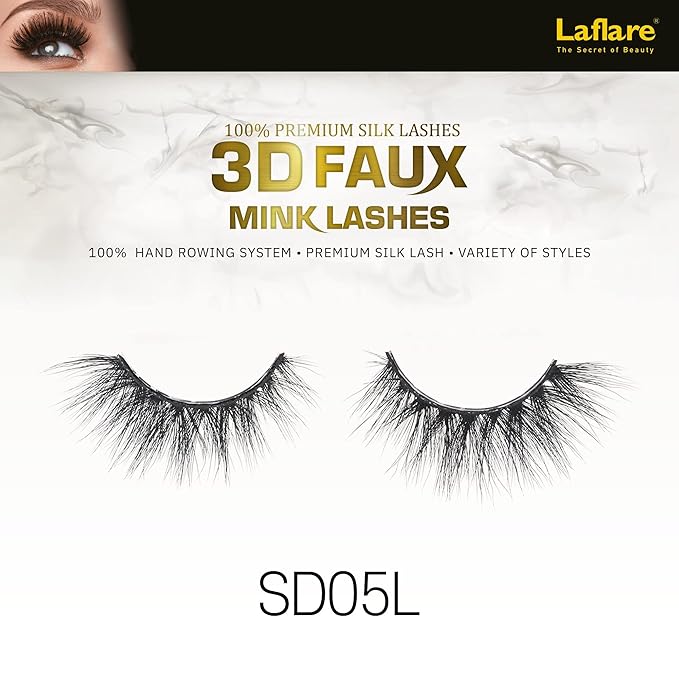 Laflare USA 3D Faux Mink Lashes – 100% Premium Silk - Image 11