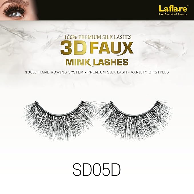 Laflare USA 3D Faux Mink Lashes – 100% Premium Silk - Image 6