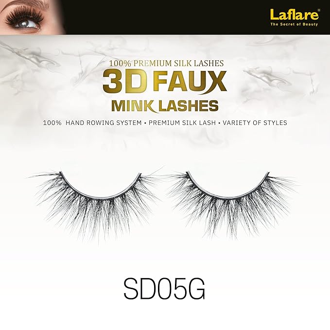 Laflare USA 3D Faux Mink Lashes – 100% Premium Silk - Image 8