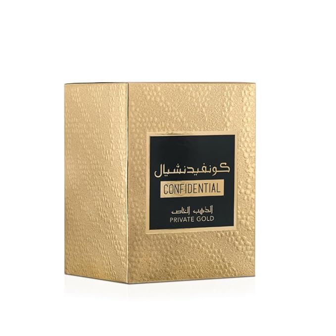 Lattafa Confidential Private Gold – Unisex Luxurious – 100ML - Image 3