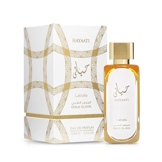 Lattafa Hayaati Gold Elixir Unisex Perfume Spray – 3.4 oz - Image 2