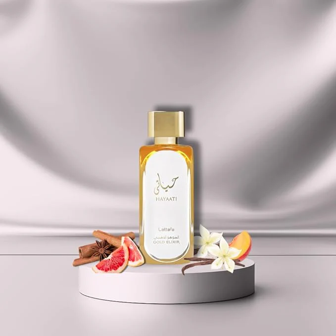 Lattafa Hayaati Gold Elixir Unisex Perfume Spray – 3.4 oz - Image 5