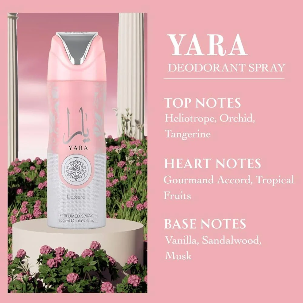 Lattafa Yara Deodorant Perfume Spray โ 200ml - Image 5
