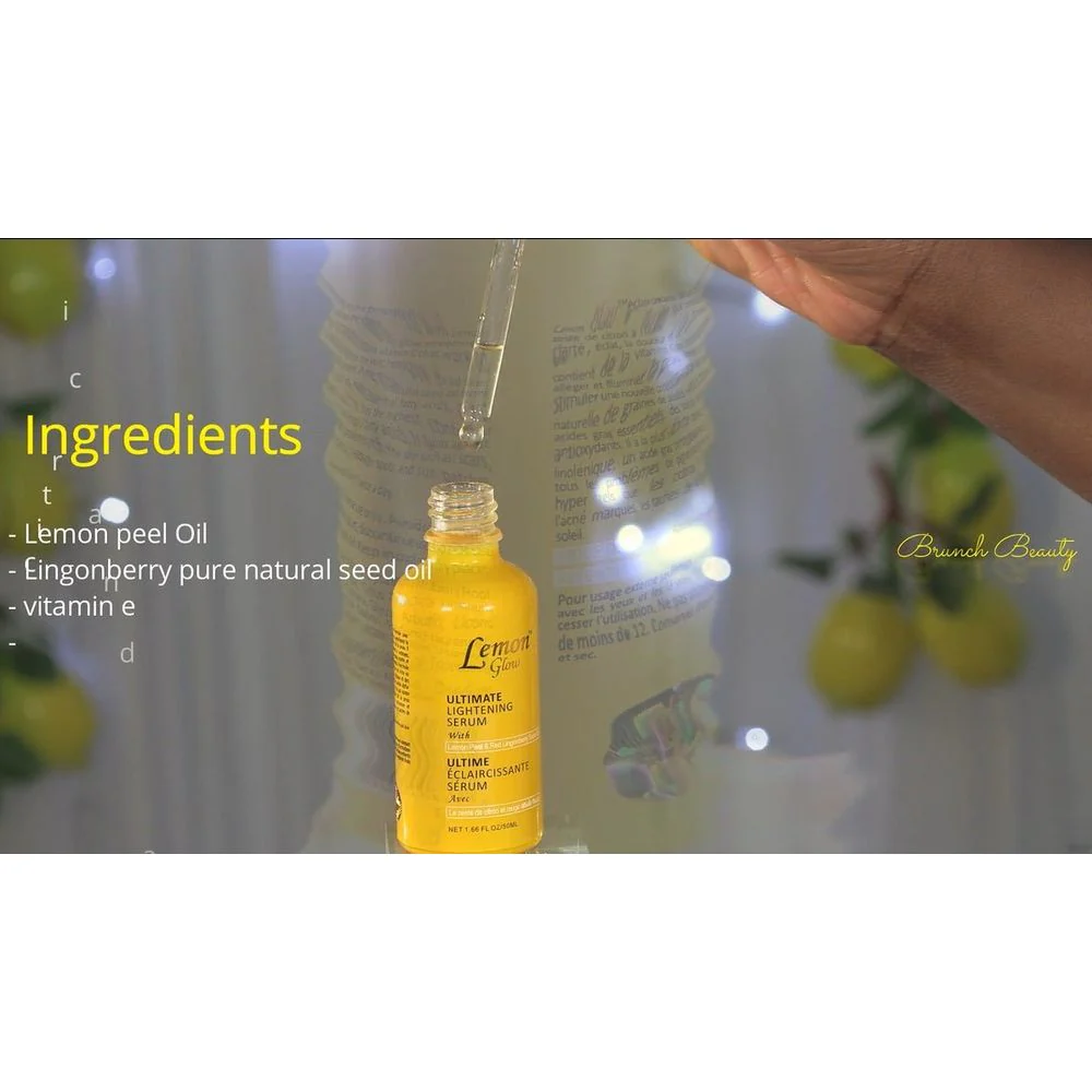 Lemon Glow Ultimate Serum - Lemon Peel 1.66 Oz - Image 4