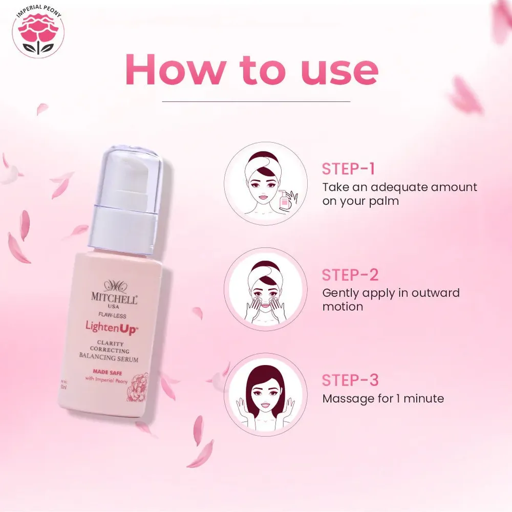 Mitchell Brands Lighten Up Flaw-Less Serum - 50ml - Image 6