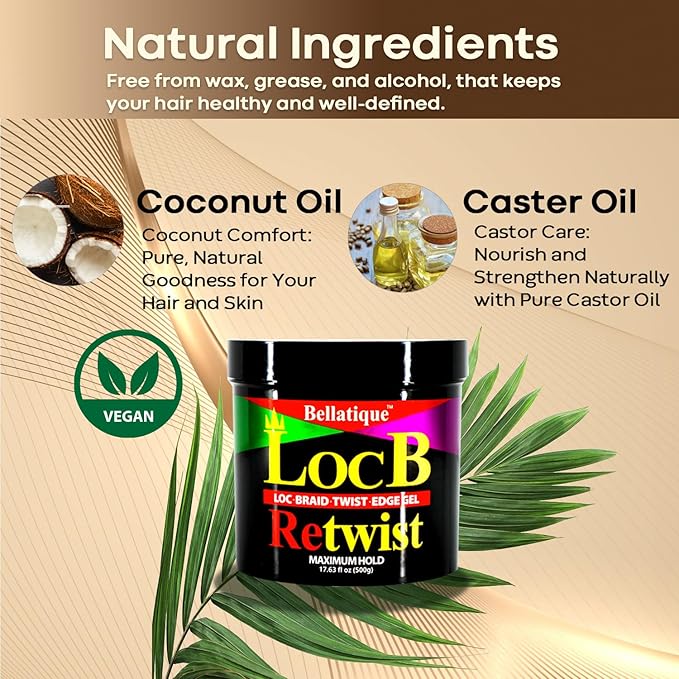 Loc B Retwist & Edge Gel – 48HR Hold for Locs - Image 6