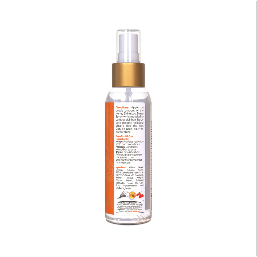 Honey Shine Loc Sheen Spray – 4oz - Image 3