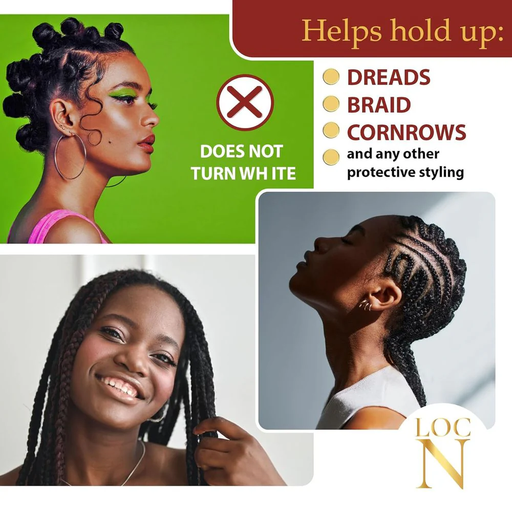 Loc Twist Braids Wave Edge Gel – Strong Hold & Shine - Image 3