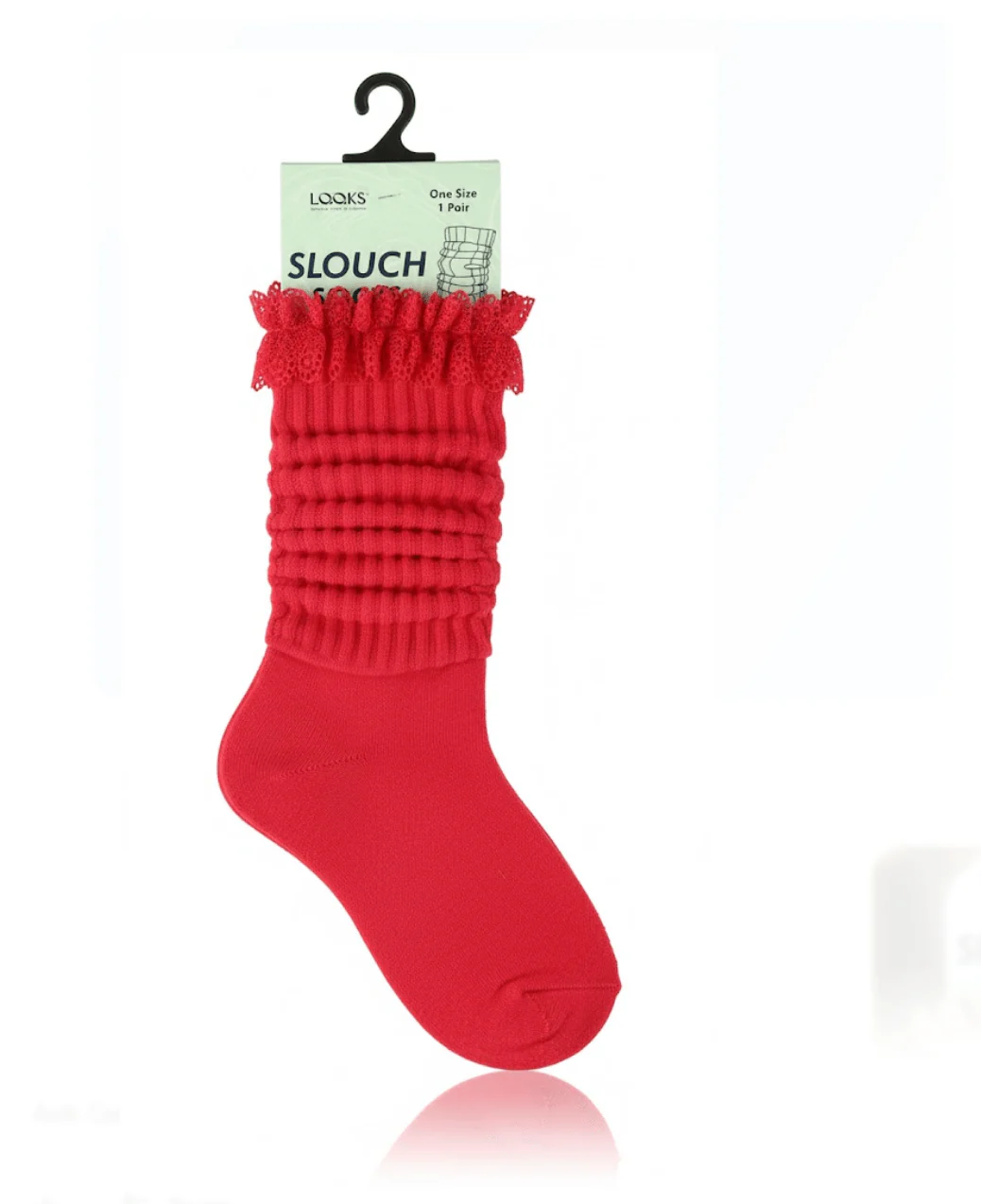 LQQKS Adult Lace Slouch Socks - Image 2