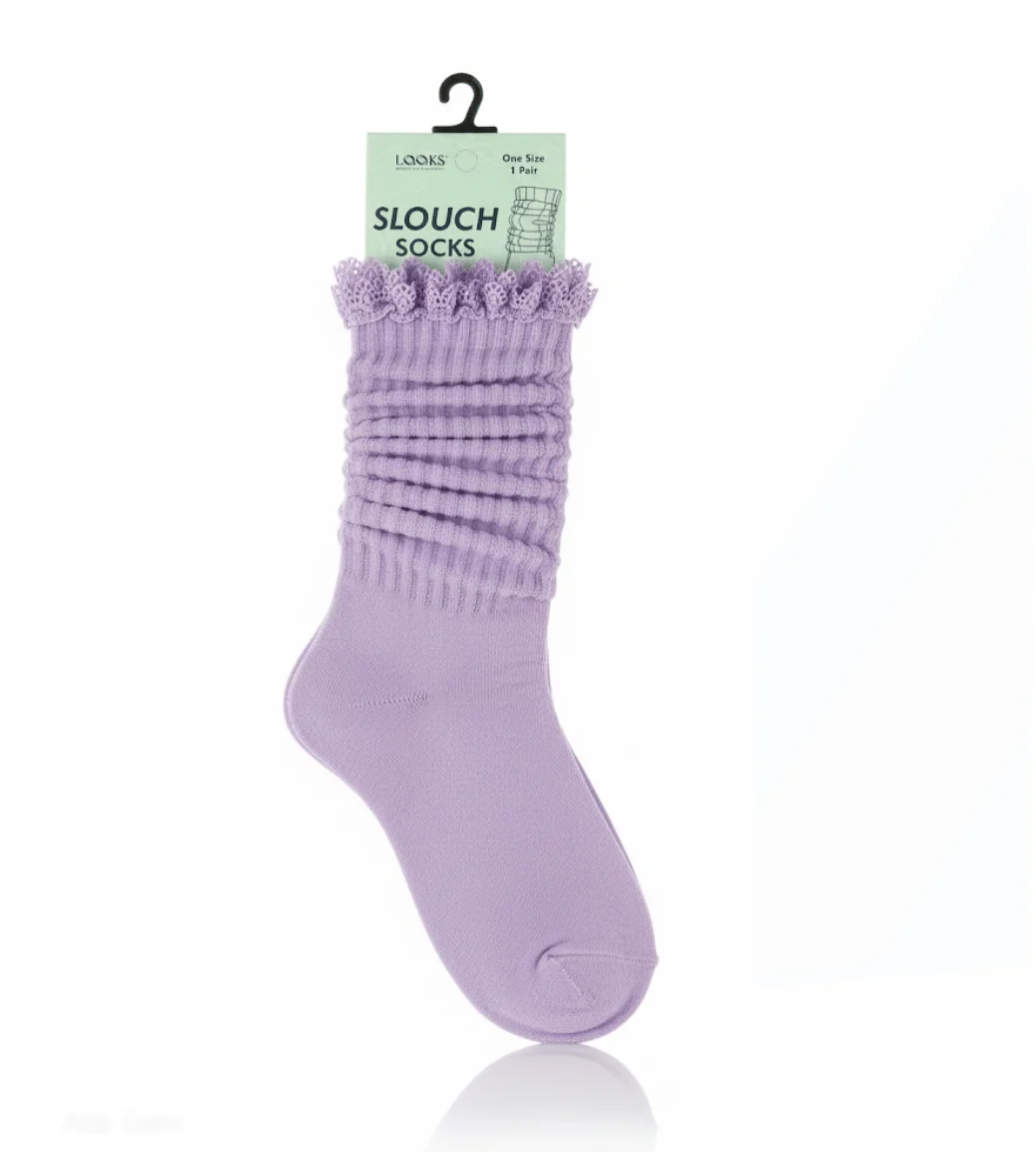 LQQKS Adult Lace Slouch Socks - Image 5