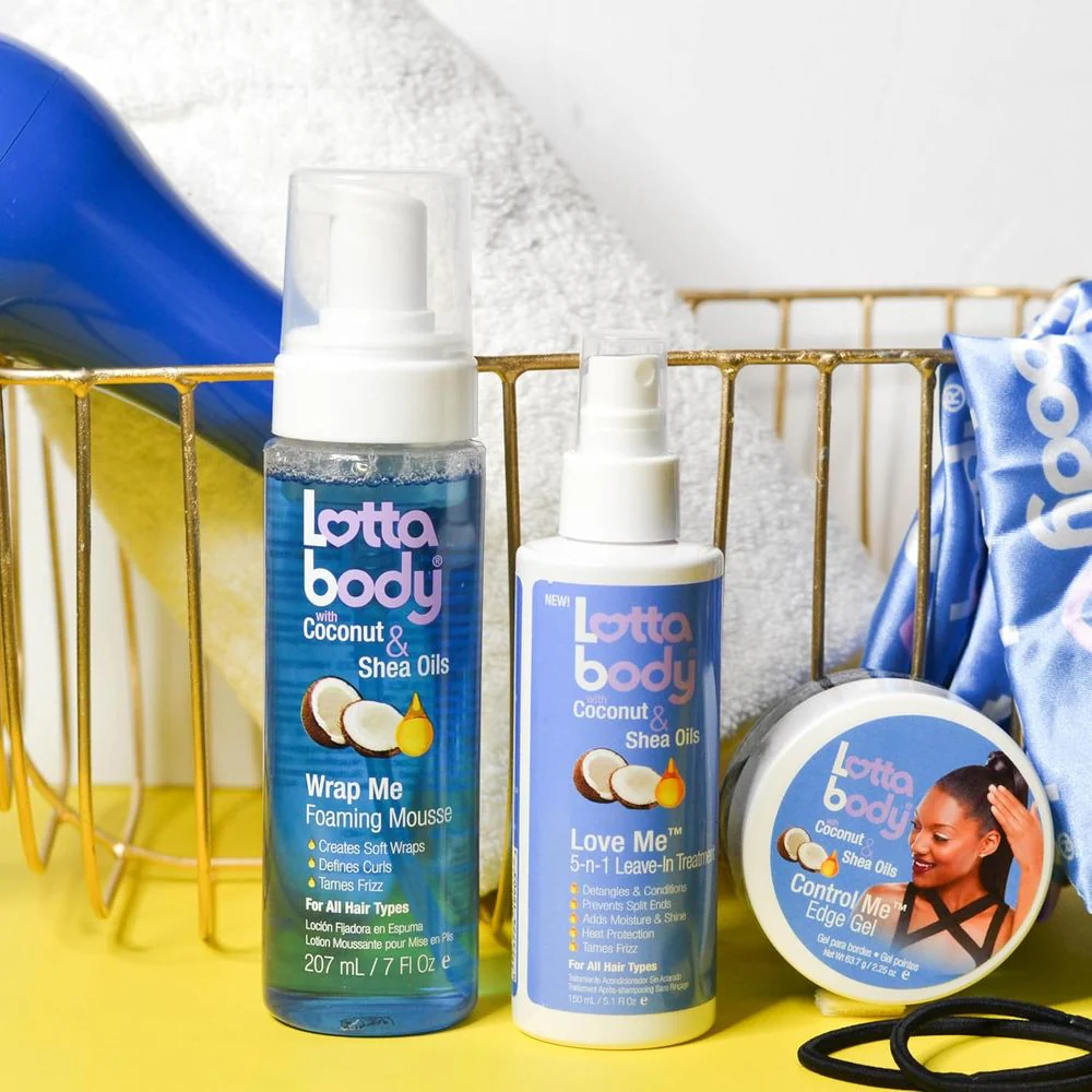 Lottabody Wrap Me Foaming Curl Mousse - Coconut Oil Shea 7 Oz - Image 6