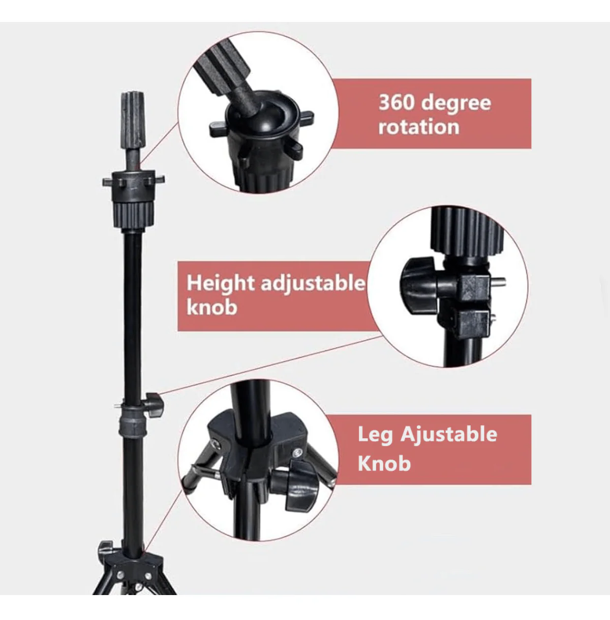 LQQKS Adjustable Tripod Stand - Image 3