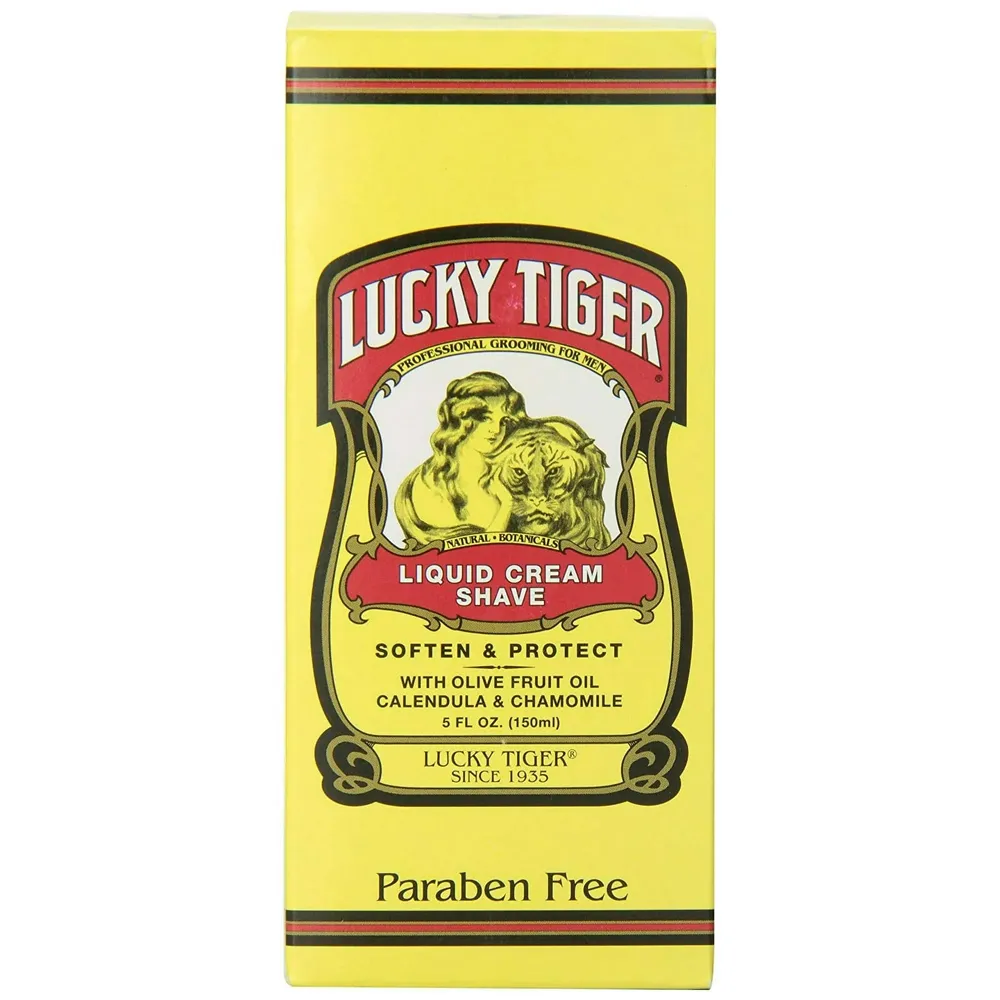 Lucky Tiger Liquid Cream Shave – Classic Barbershop Smoothness 8 oz - Image 3