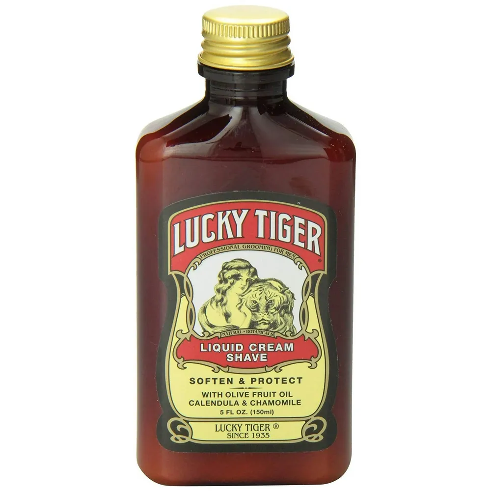 Lucky Tiger Liquid Cream Shave – Classic Barbershop Smoothness 8 oz - Image 4