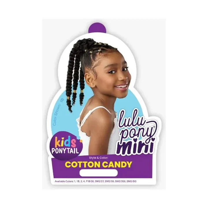 Sensationnel Lulu Pony Mini Synthetic Kids Ponytail - Cotton Candy - Image 5