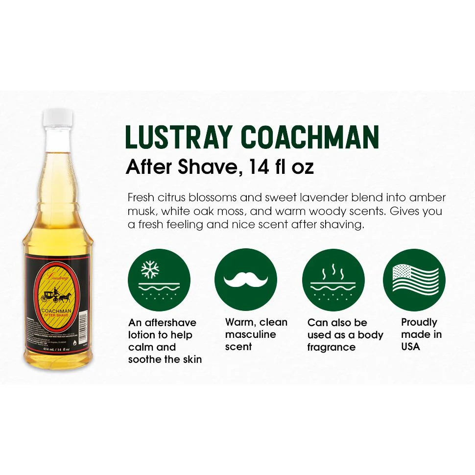 Lustray After Shave Lotion β 14 oz - Image 6
