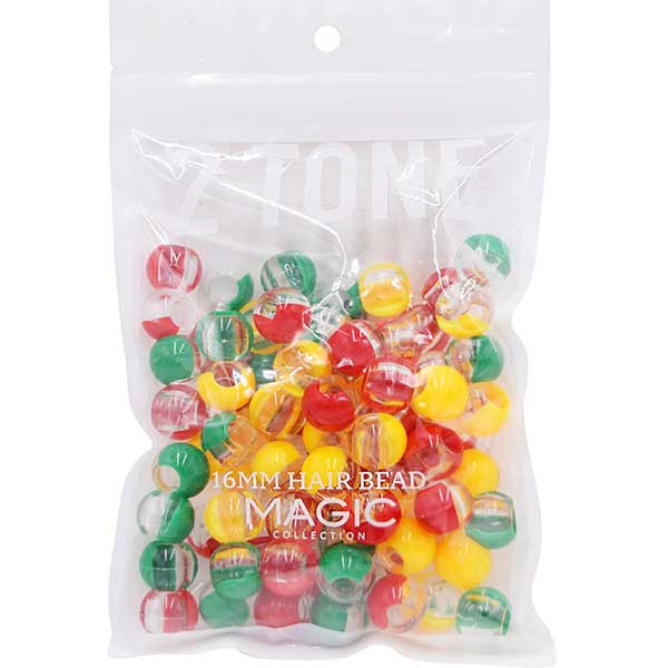 Magic Collection 16mm 2-Tone Hair Beads - Image 3