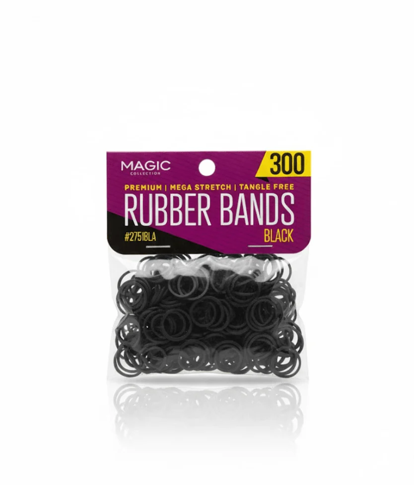 Magic Collection Black Rubber Bands β Assorted Sizes - Image 3