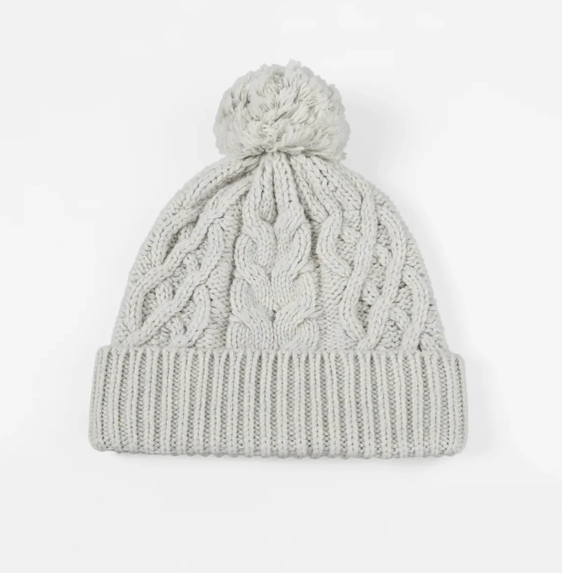 Magic Collection Cable Knit Pom Pom Beanie - Assorted - Image 3