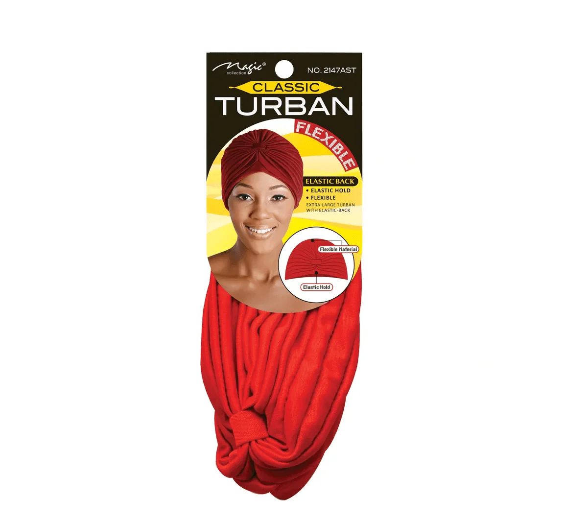 Magic Collection Classic Turban Elastic Hold & Flexible Style - Image 8