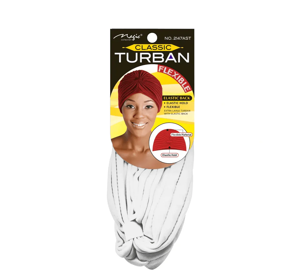 Magic Collection Classic Turban Elastic Hold & Flexible Style - Image 9