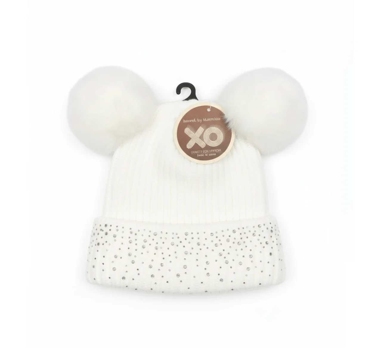 Magic Collection Kids 2 Pom Beanie w/ Stones - Assorted - Image 3