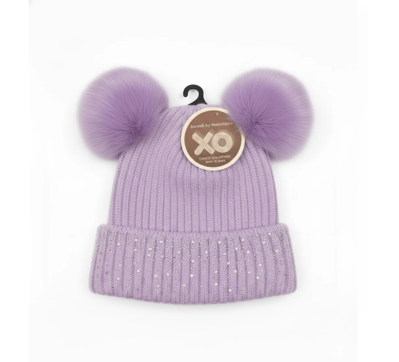 Magic Collection Kids 2 Pom Beanie w/ Stones - Assorted - Image 4