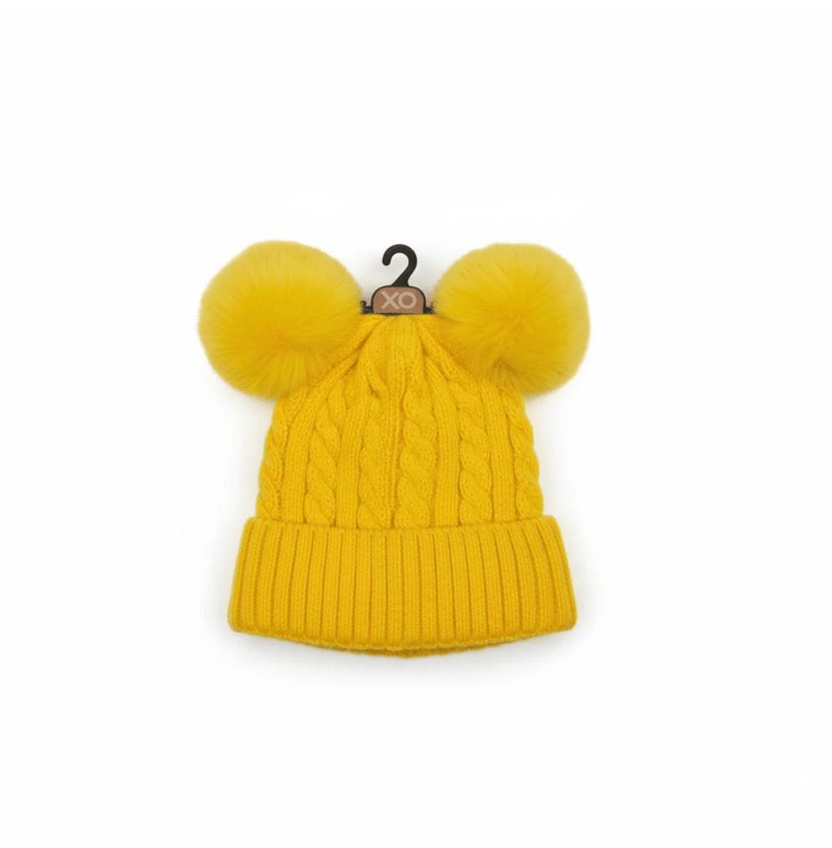 Magic Collection Kids Cable Knit 2 Pom Beanie - Assorted - Image 9