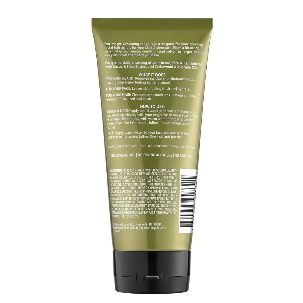 Magic Grooming 3-in-1 Wash – Cleanses Hair, Face & Beard in One Step 6.8 oz - Image 2