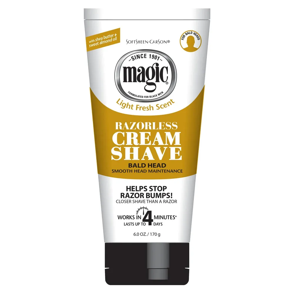 Magic Hair Removal Cream –Razor-Free Bald Head Maintenance 6 oz