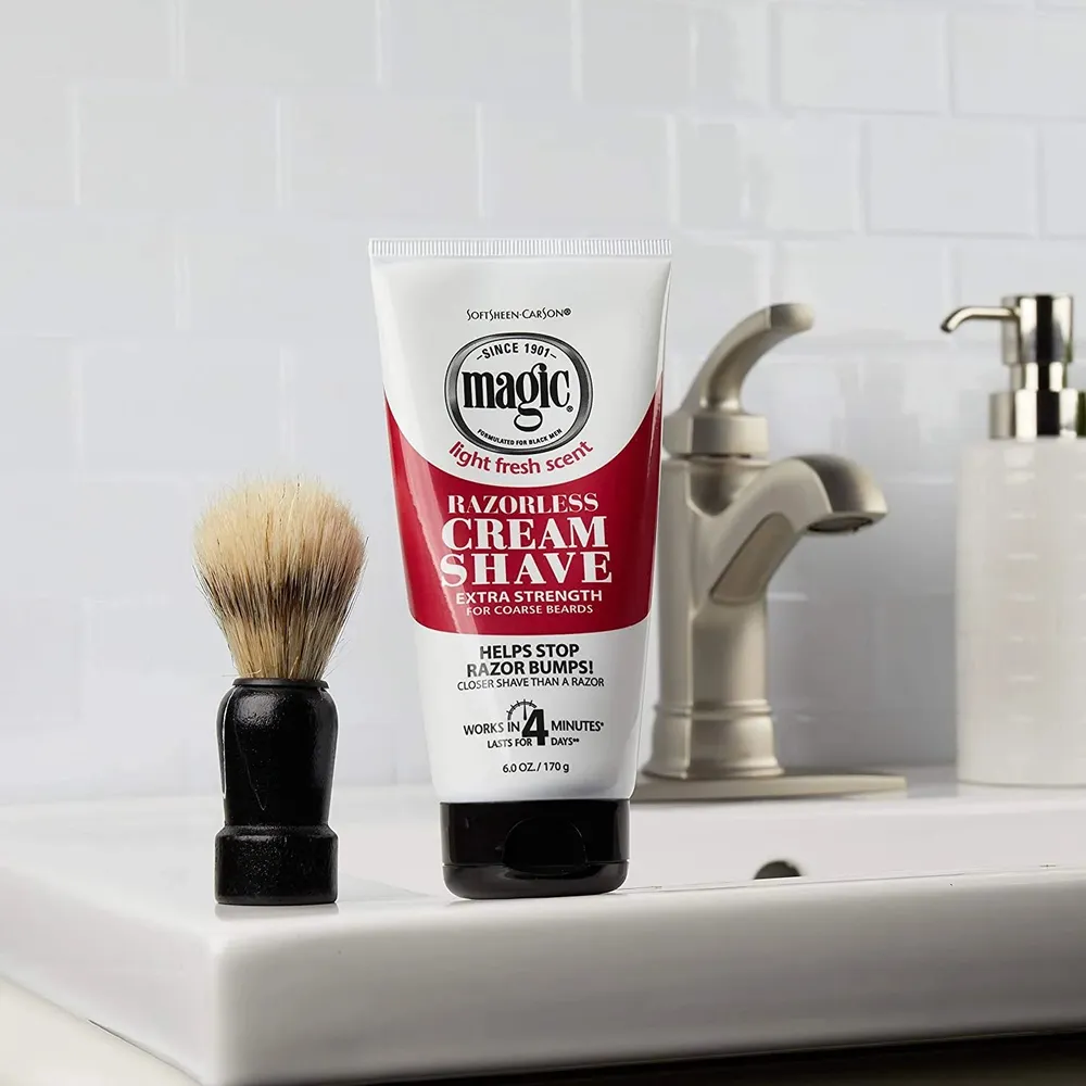 Magic Hair Removal Cream – Tough on Coarse Beards, Gentle on Skin 6 oz - Image 3