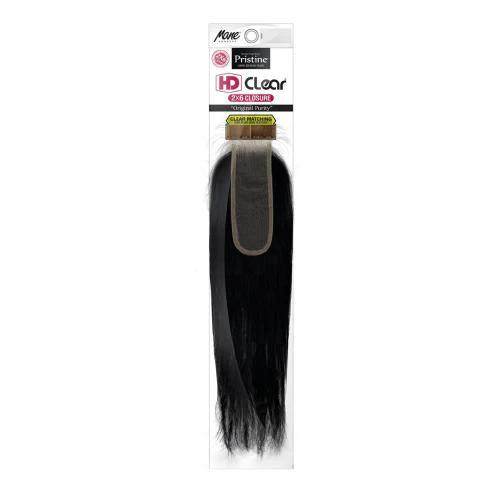 Mane Concept Brazilian Remy Human Hair 2x6 Lace Closure - Straight - Image 2