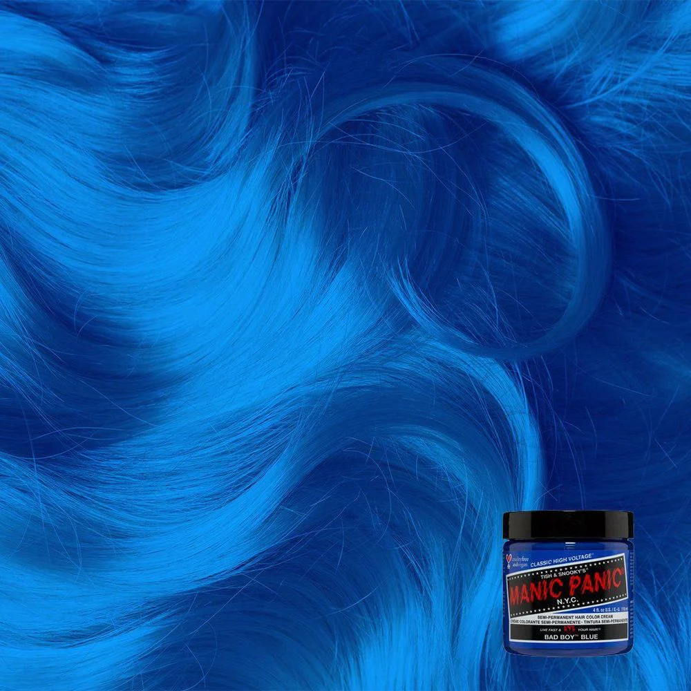 Manic Panic Creamtone Semi Permanent Hair Dye - Bad Boy Blue 4oz - Image 3