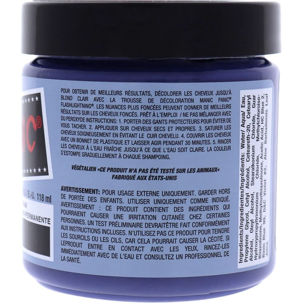 Manic Panic Creamtone Semi Permanent Hair Dye - Blue Steel 4oz - Image 2