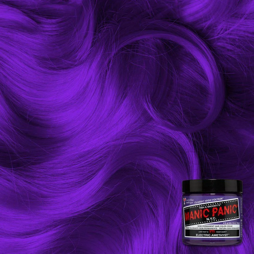 Manic Panic Creamtone Semi Permanent Hair Dye - Electric Amethyst 4oz - Image 2