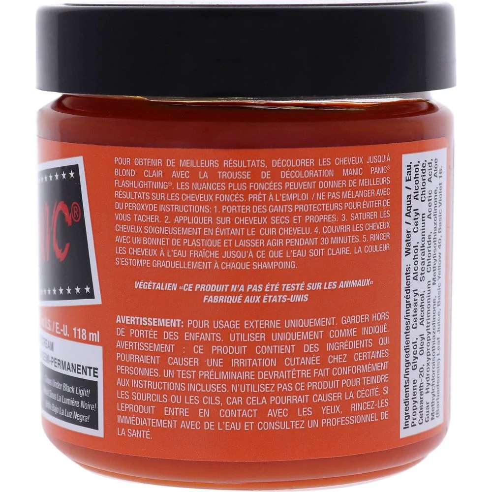 Manic Panic Creamtone Semi Permanent Hair Dye - Electric Tiger Lily 4oz - Image 2