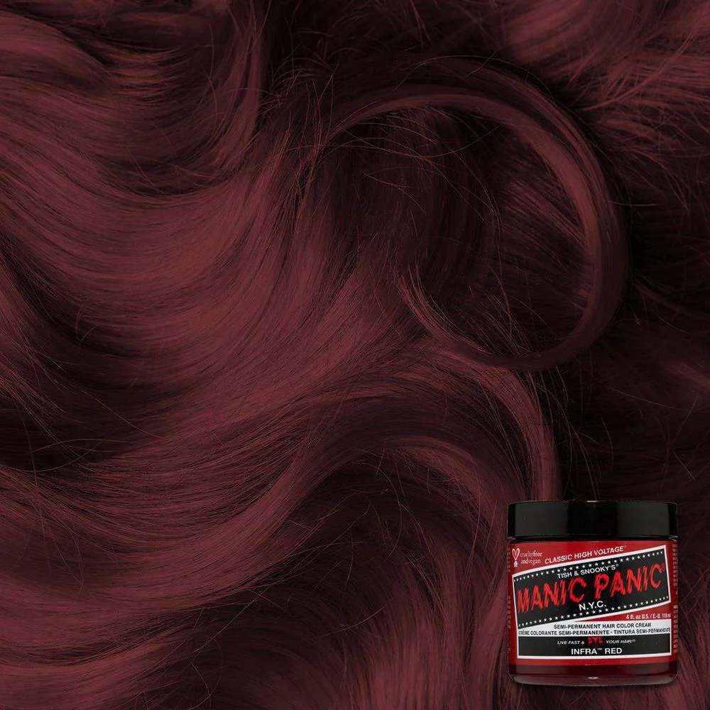 Manic Panic Creamtone Semi Permanent Hair Dye - Infra Red 4oz - Image 2