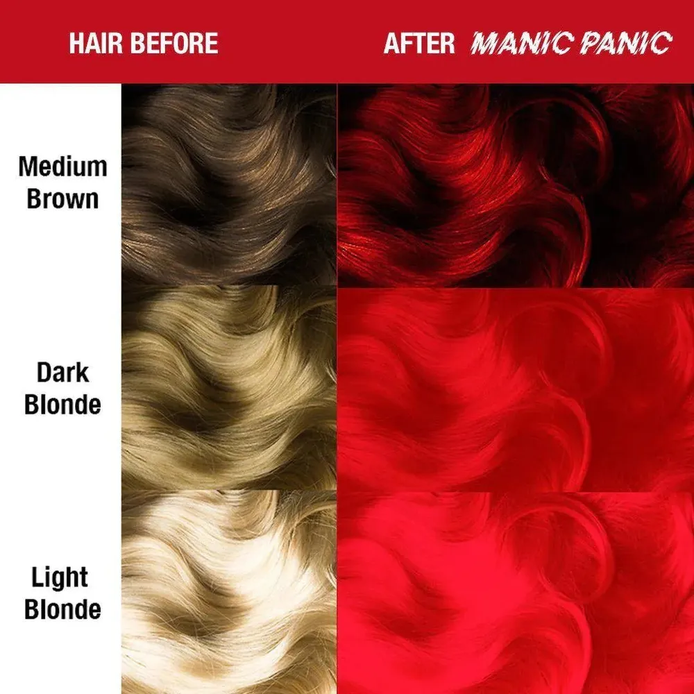 Manic Panic Creamtone Semi Permanent Hair Dye - Pillarbox Red 4oz - Image 3