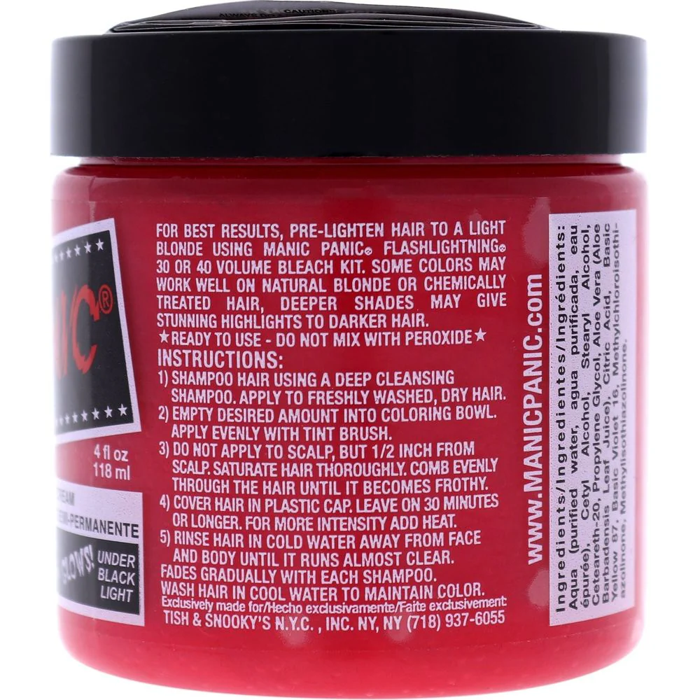 Manic Panic Creamtone Semi Permanent Hair Dye - Pretty Flamingo 4oz - Image 2