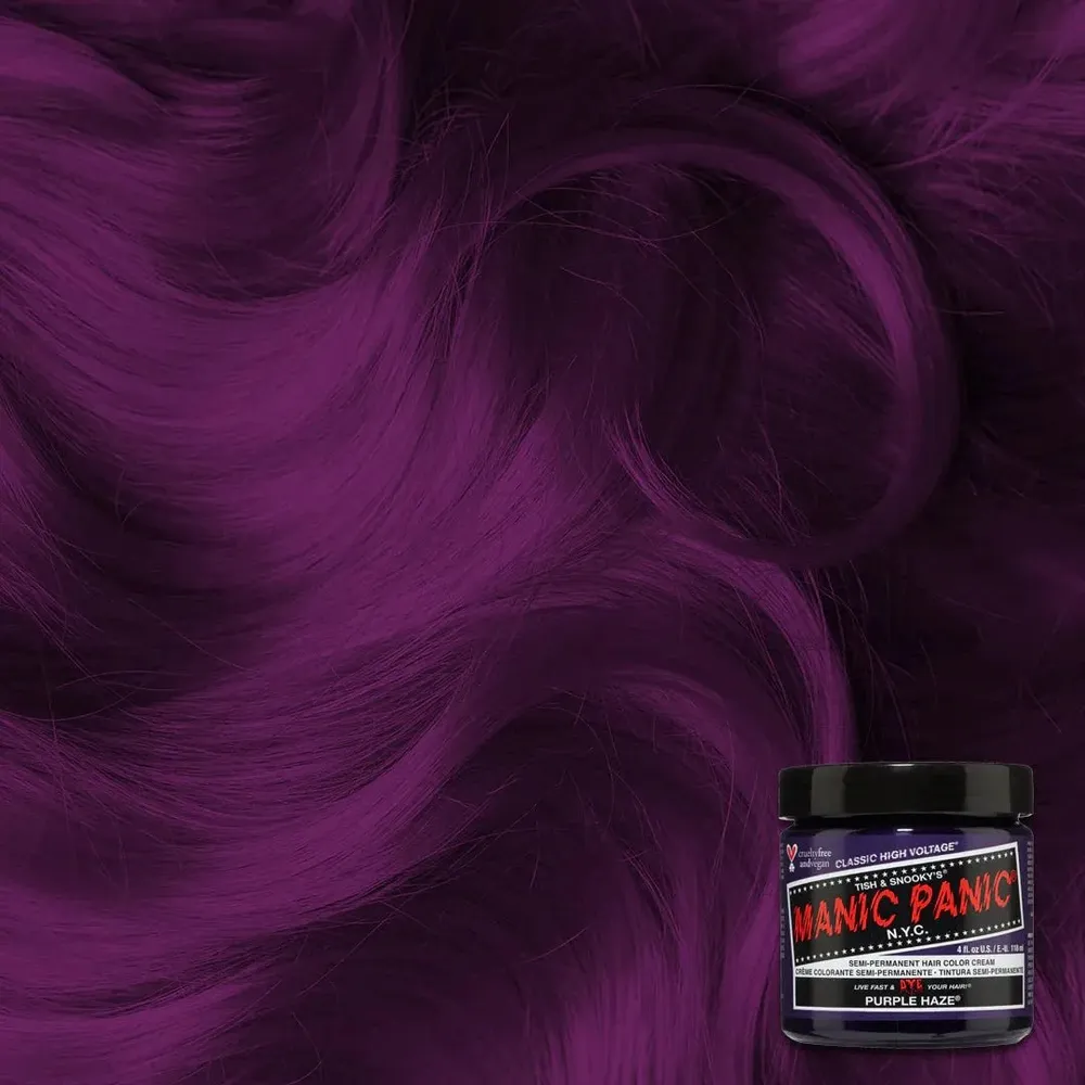 Manic Panic Creamtone Semi Permanent Hair Dye - Purple Haze 4oz - Image 2