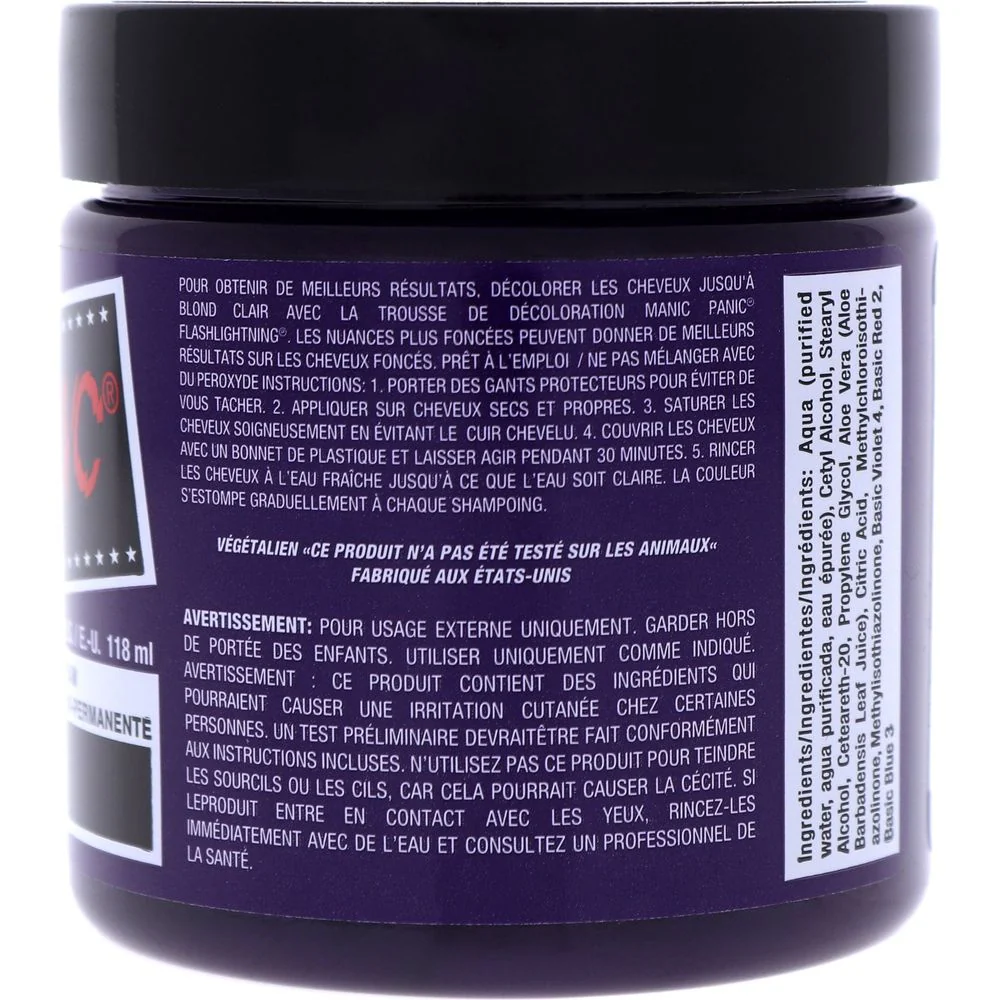 Manic Panic Creamtone Semi Permanent Hair Dye - Purple Haze 4oz - Image 4