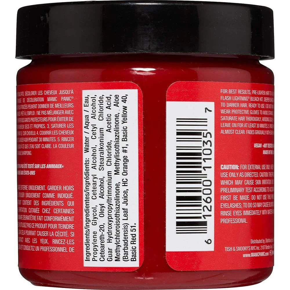 Manic Panic Creamtone Semi Permanent Hair Dye - Rock N Roll Red 4oz - Image 4
