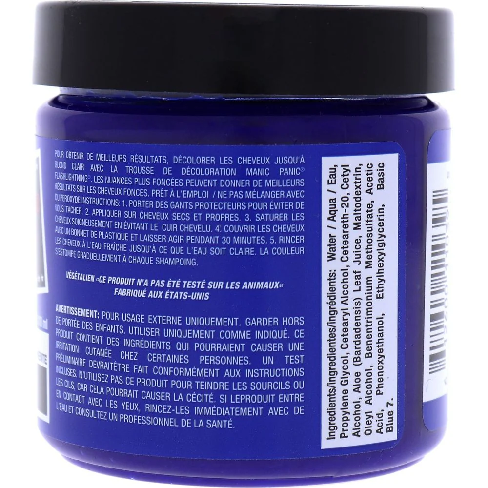 Manic Panic Creamtone Semi Permanent Hair Dye - Rockabilly Blue 4oz - Image 2